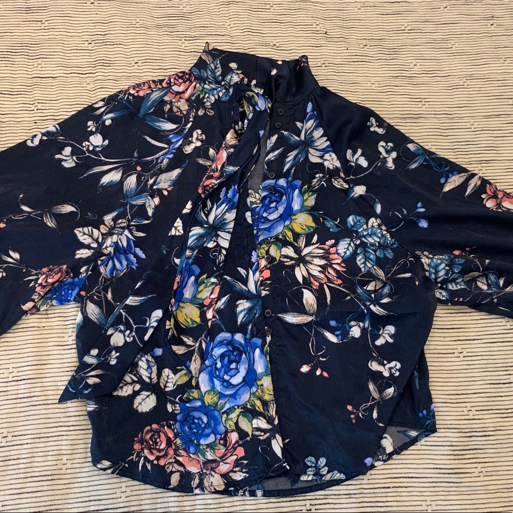 Free People Floral Blouse
